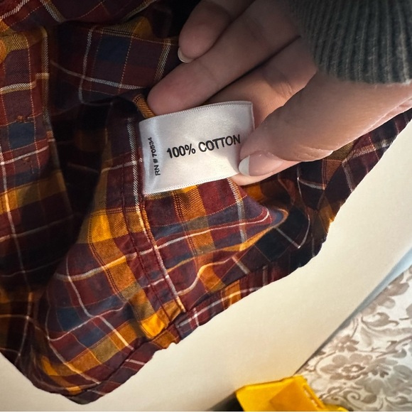 ORVIS Men's Plaid Button Down Size Large 100% Cotton Casual Mid-Weight Durable - Picture 7 of 10